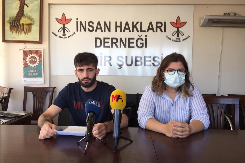 İHD İzmir Şubesi Gençlik Komisyonu üyeleri açıklama yaptı