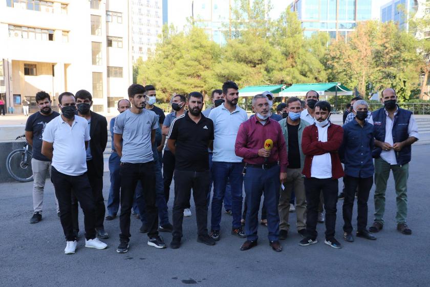 Yenişehir'de kayyumu protesto eden pazarcılar