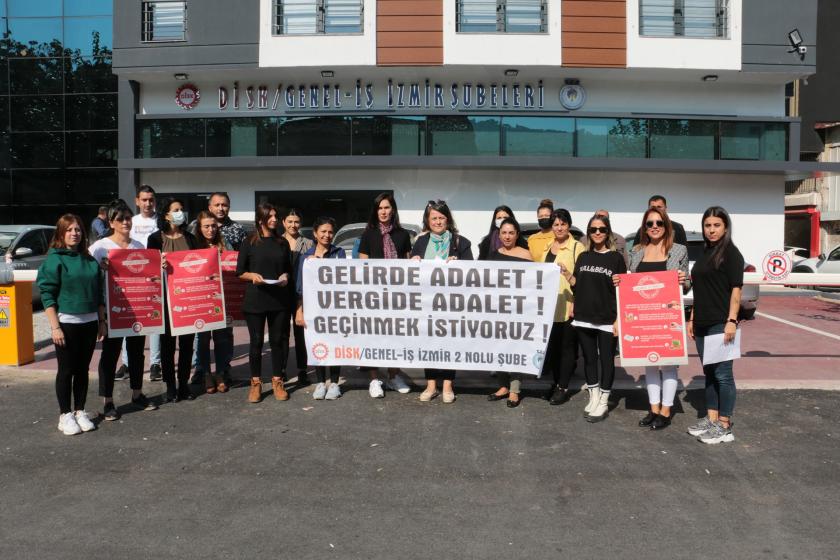 Genel-İş İzmir 2 No'lu Şubesi Kadın Komisyonu: Artan oranlı vergi cebimizi yakıyor