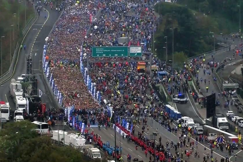 43'üncü İstanbul Maratonu'ndan bir fotoğraf.