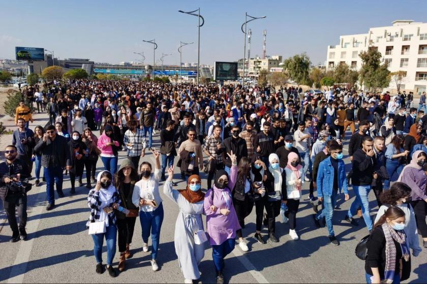 Süleymaniyedeki öğrenci eylemi