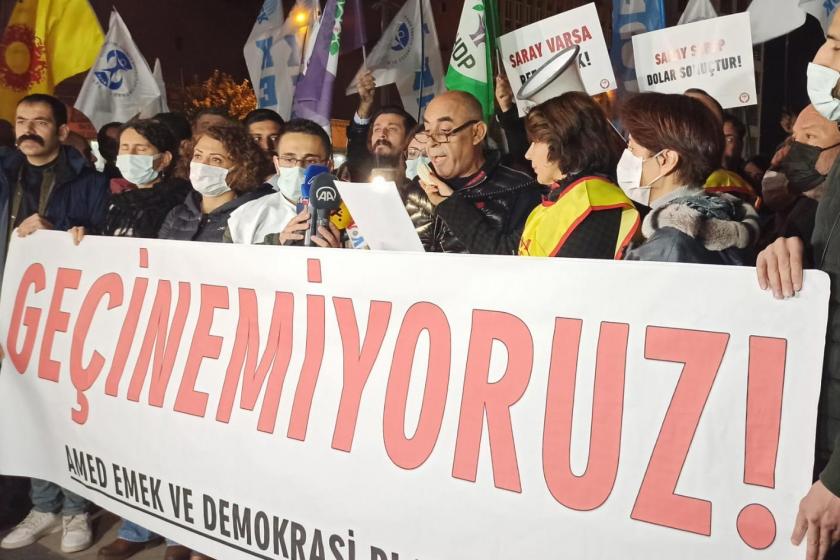 Diyarbakır'da geçinemiyoruz diyenler eylemde