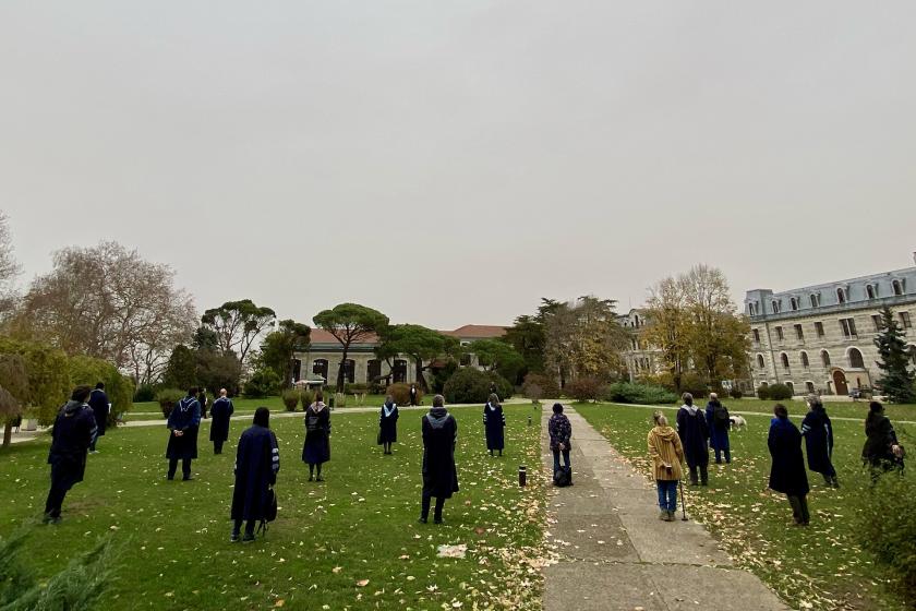 Boğaziçi Üniversitesi akademisyenleri eylem yaptı