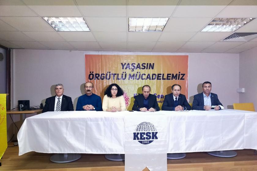 Kocaeli'de KESK üyeleri açıklama yaptı