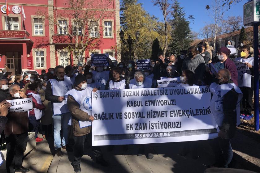 Ses Ankara Şube üyeleri açıklama yaptı