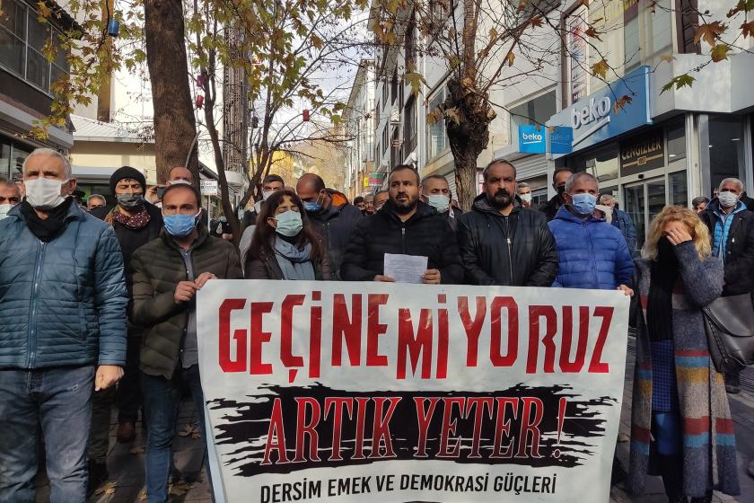 Dersim emek ve demokrasi güçleri açıklama yaptı 