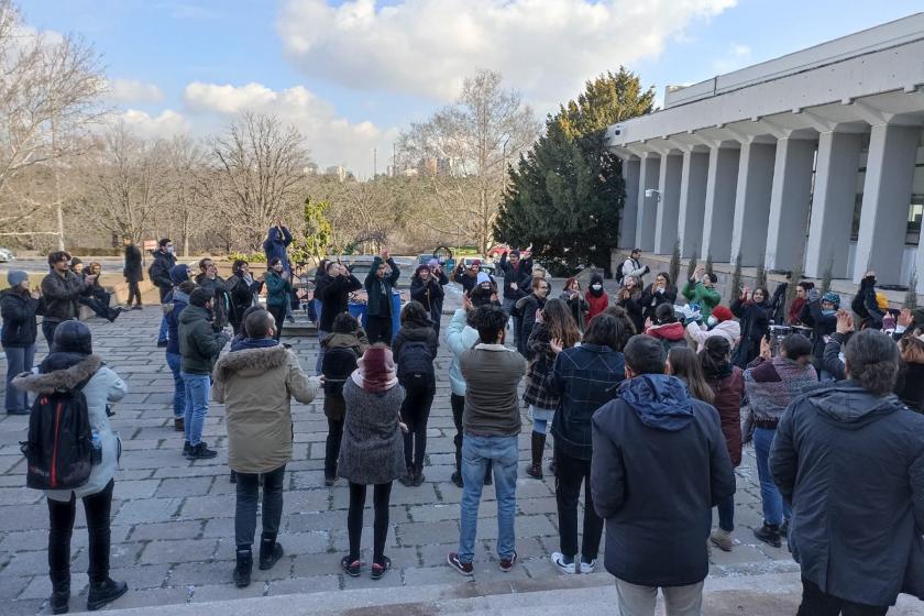 ODTÜ'de öğrenciler eylem yaptı