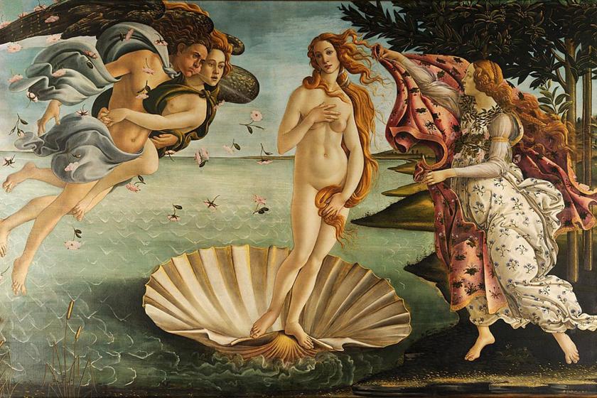 Botticelli'nin Venüs'ün Doğuşu tablosu