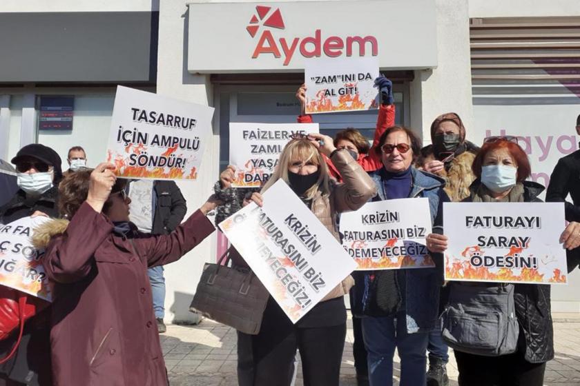 Bodrum'da vatandaşlar zamları protesto etti