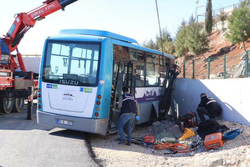 Kaza yapan halk otobüsü