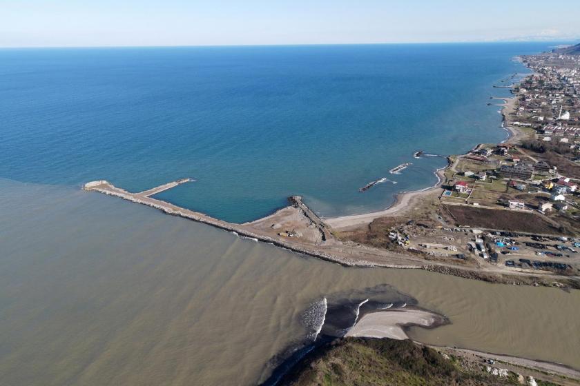 Ordu'da balıkçı barınağı projesinin olduğu yer