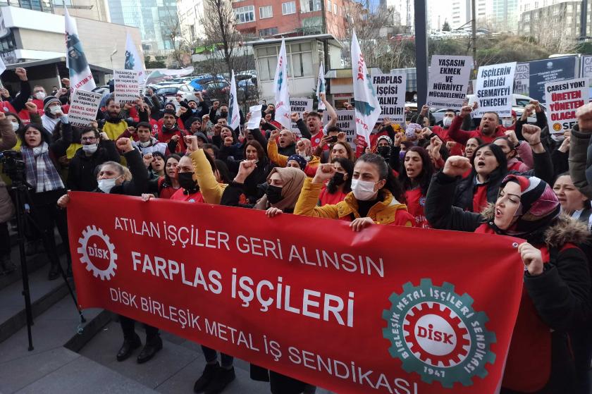 Farplas işçileri eylemlerini İstanbul'a taşıdı