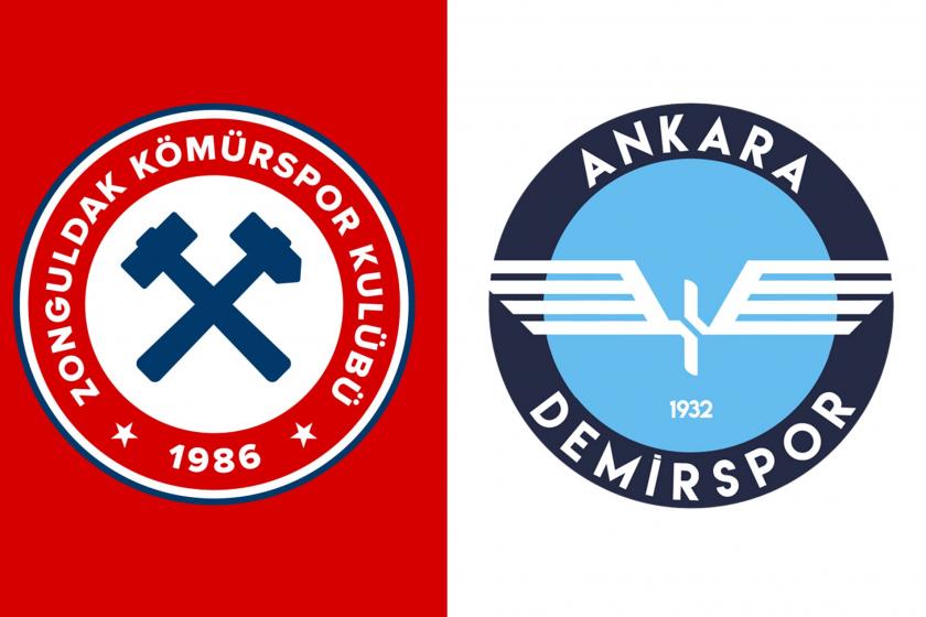 Zonguldak Kömürspor Kulübü'nün ve Ankara Demirspor'un logosu