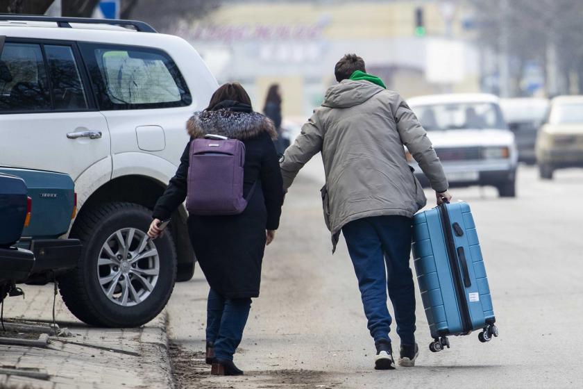 Ukrayna sokaklarındaki vatandaşlar