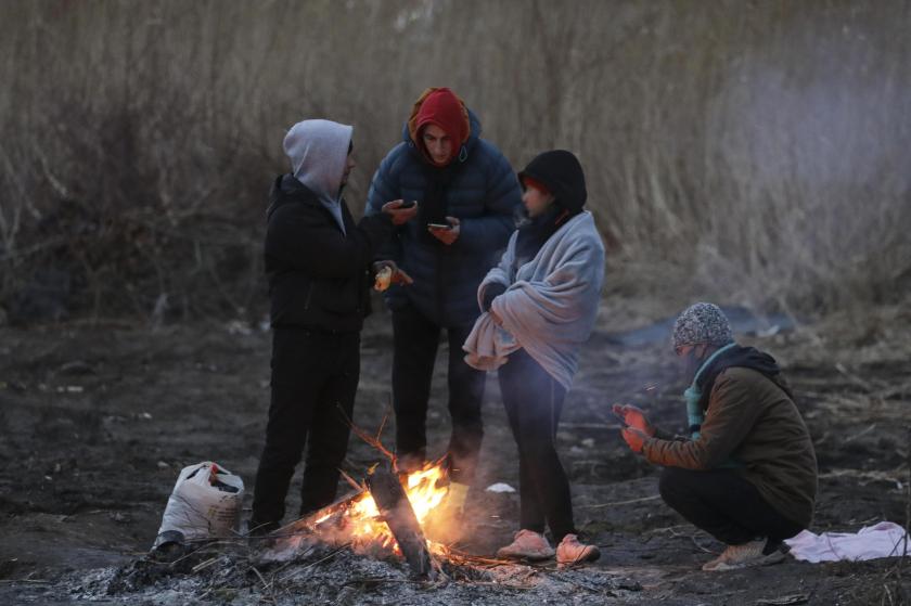 Polonya sınırındaki Ukraynalılar