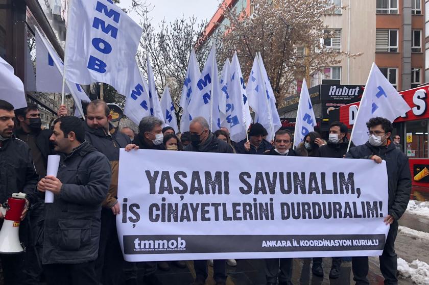 iş cinayetleri basın açıklaması, TMMOB Ankara