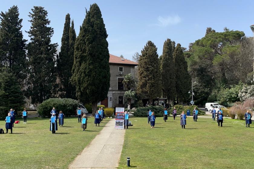 Boğaziçi Üniversitesi akademisyenleri eylem yaptı