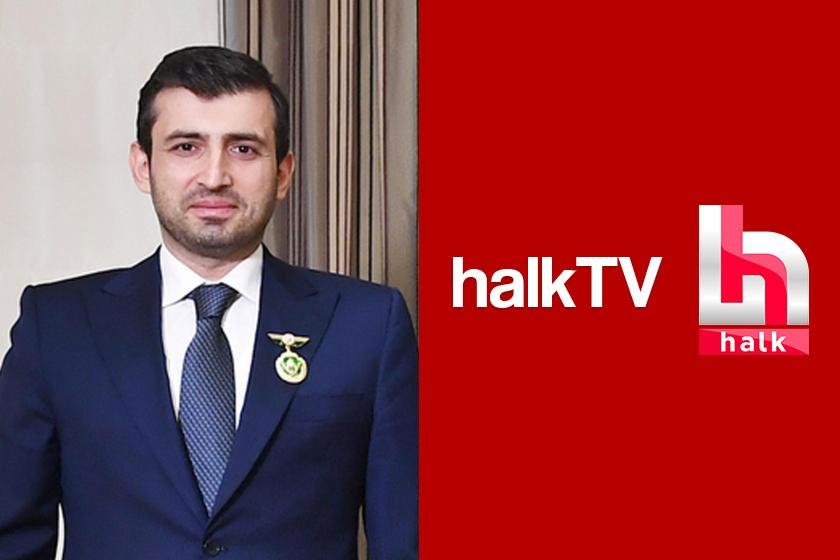 Selçuk Bayraktar ve Halk TV logosu