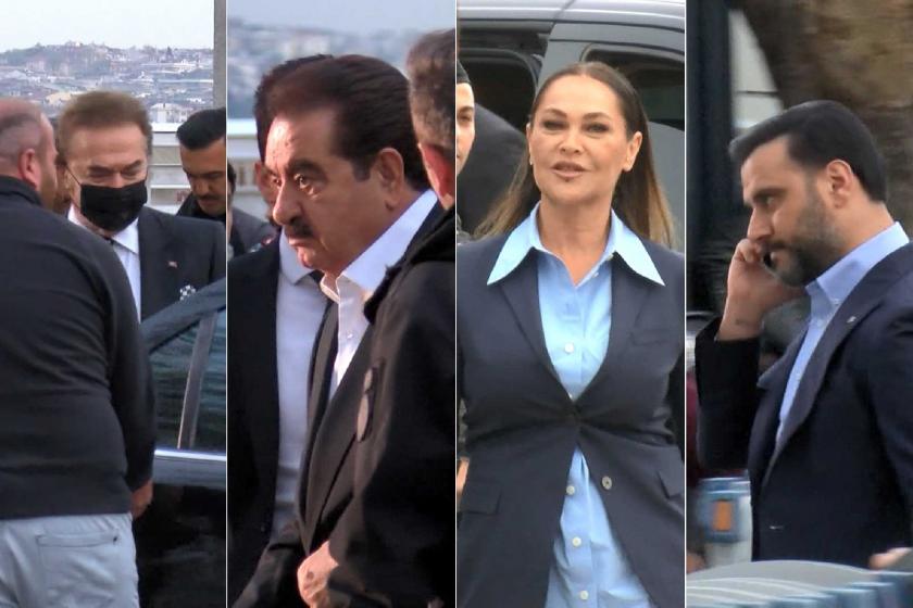 Orhan Gencebay, İbrahim Tatlıses, Hülya Avşar ve Alişan, Erdoğan'ın Dolmabahçe Sarayı'nda verdiği iftara gelirken