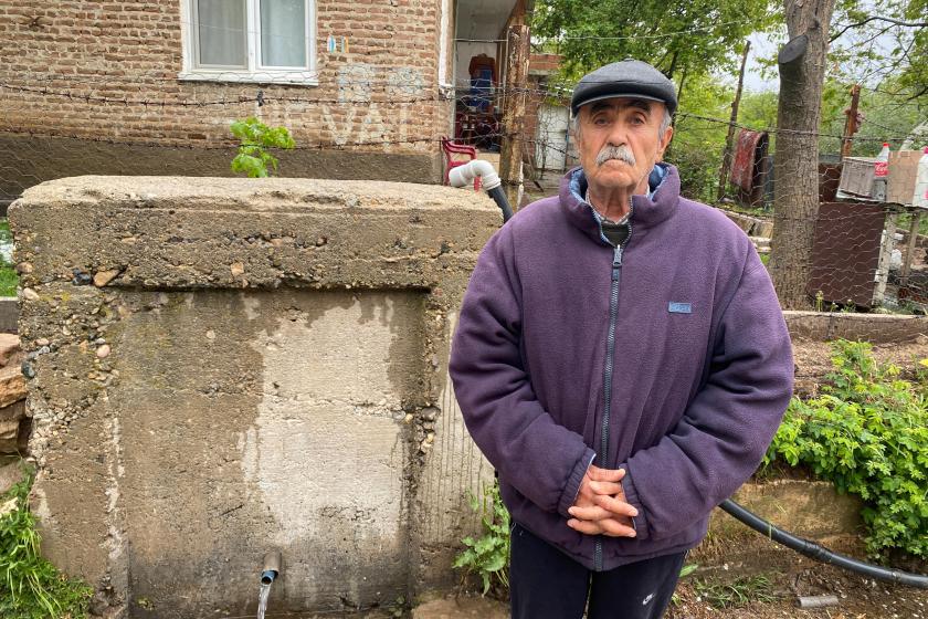 Elazığ’ın Sün köyünde bir çeşme