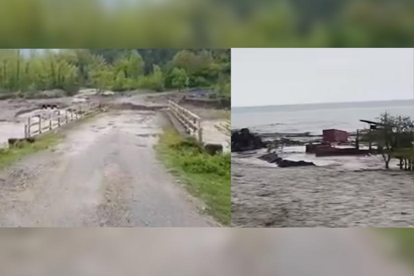 Kastamonu'da sel nedeniyle köprüler yıkıldı