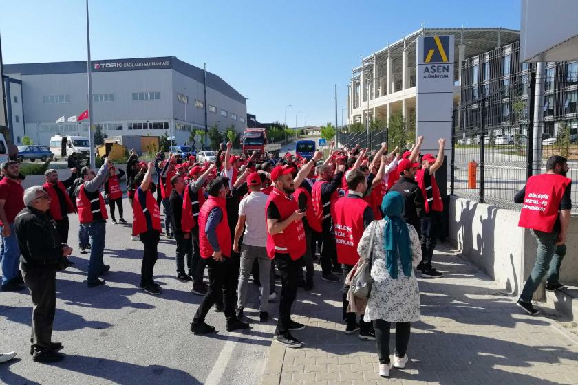 Asen Alüminyum işçileri 