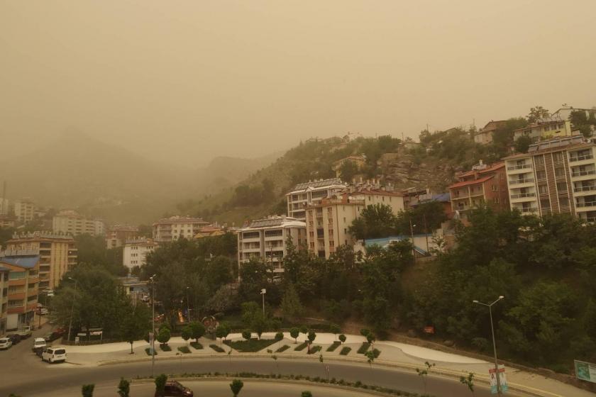 Dersim'de toz taşınımı