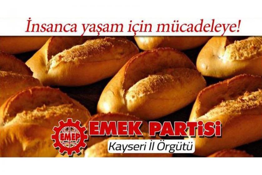 İnsanca yaşam için mücadeleye yazılı afiş