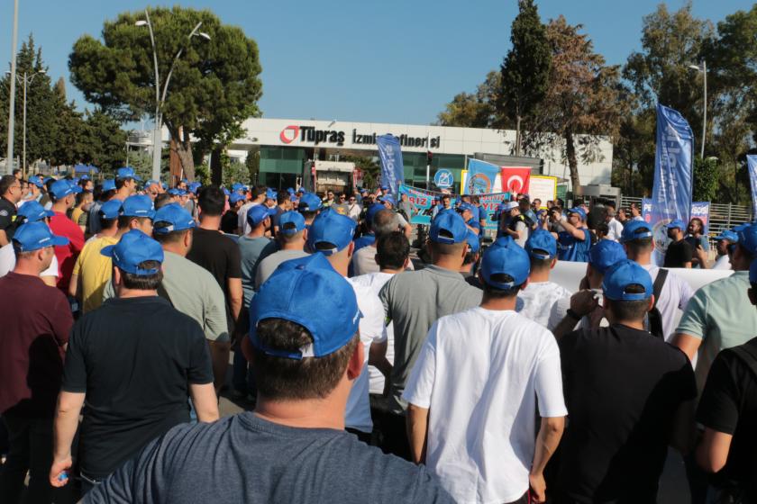 Tüpraş önünde bekleyen işçilere destek ziyaretleri yapıldı