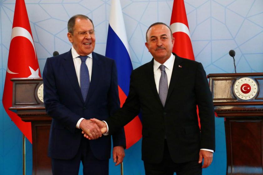 Sergey Lavrov ve Mevlüt Çavuşoğlu 