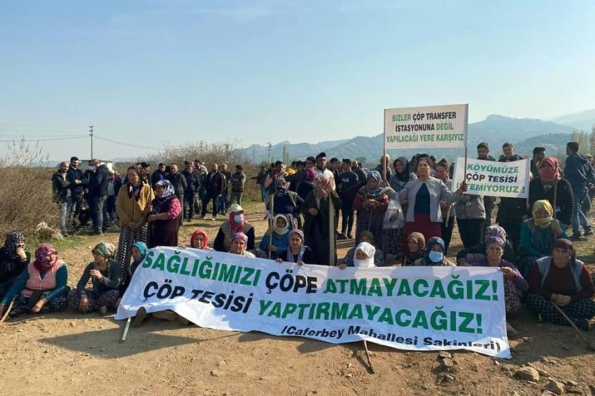 Manisa'nın Salihli ilçesi Caferbey köylülerinin meralarının çöplük yapılmasına karşı mücadelesi devam ediyor.