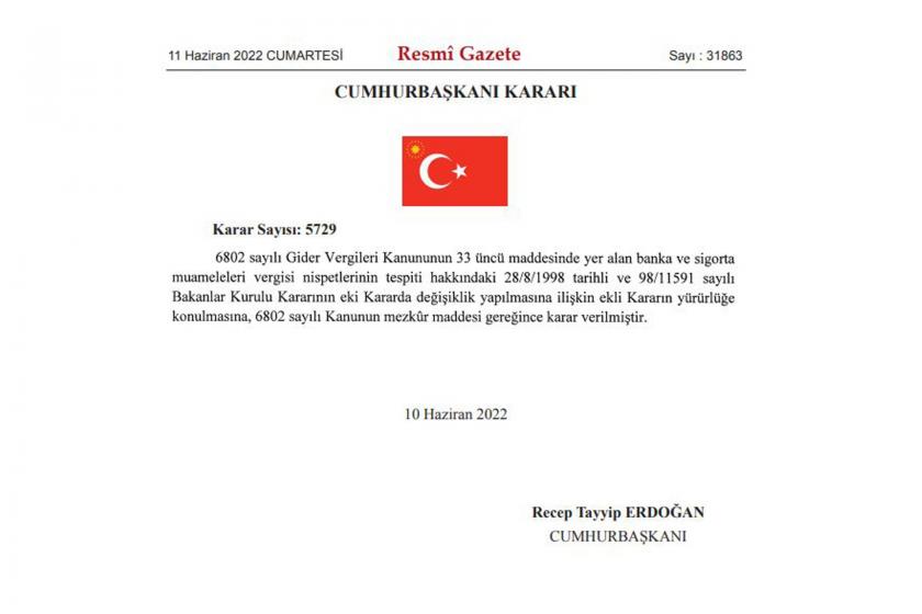 Resmi Gazete kararı