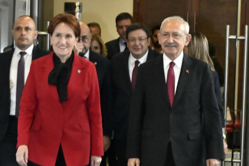 Meral Akşener (solda), Kemal Kılıçdaroğlu (sağda)