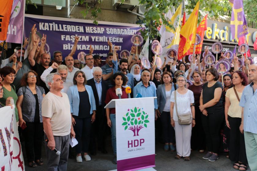 Deniz Poyraz HDP İzmir binası önünde anıldı