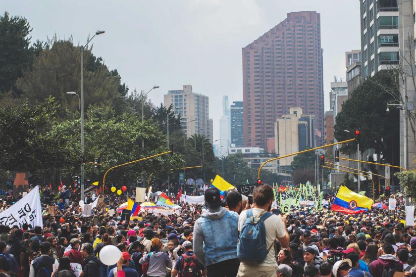 Kolombiya'da protesto