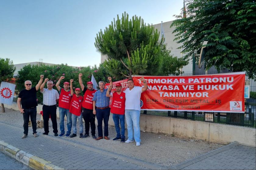 greve çıkan işçiler