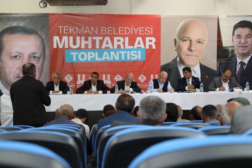 Mehmet Sekmen, Tekman Belediyesi Muhtarlar Toplantısı'nda