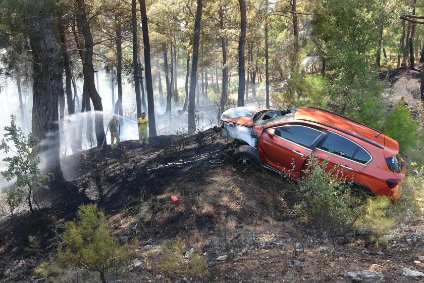 Ayvacık'taki orman yangını