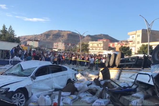 Mardin'de yaşanan trafik kazası