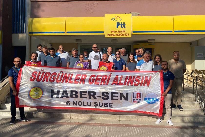 Haber Sen 6 No’lu Şube üyeleri açıklama yaptı