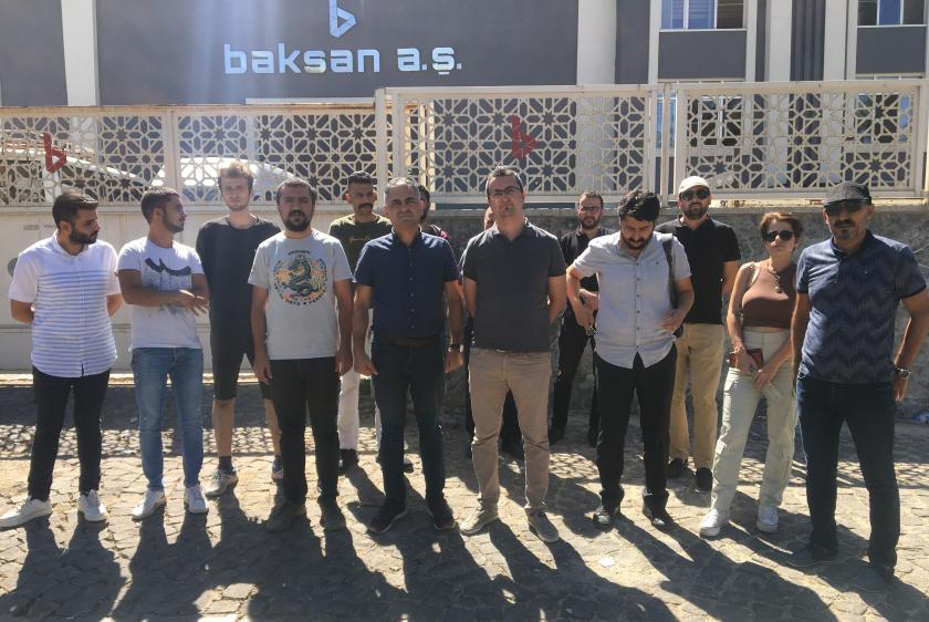 Antep’te iş cinayetinin yaşandığı fabrika önünde açıklama yapıldı