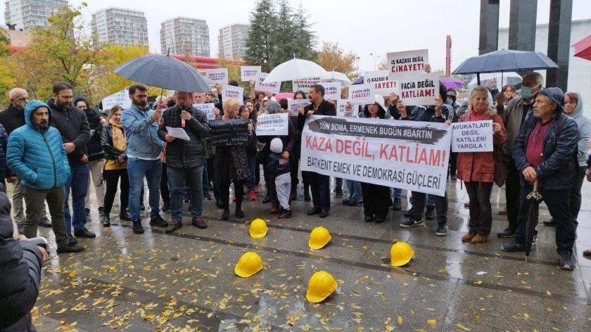 Bartın'daki iş cinayetine karşı basın açıklaması düzenlenddi