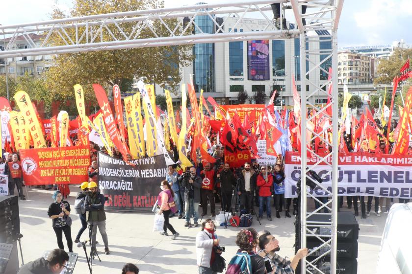 Kartal'da miting alanı