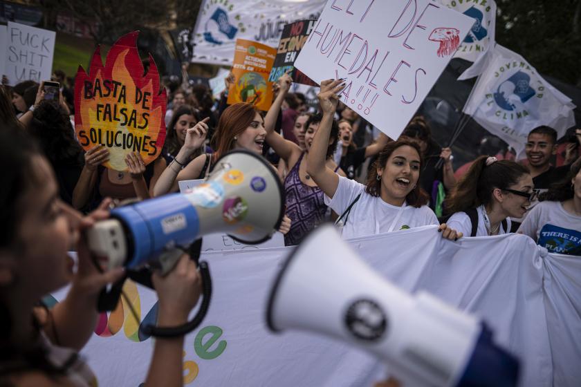 Arjantin'de C40 Dünya Belediye Başkanları Zirvesi protesto