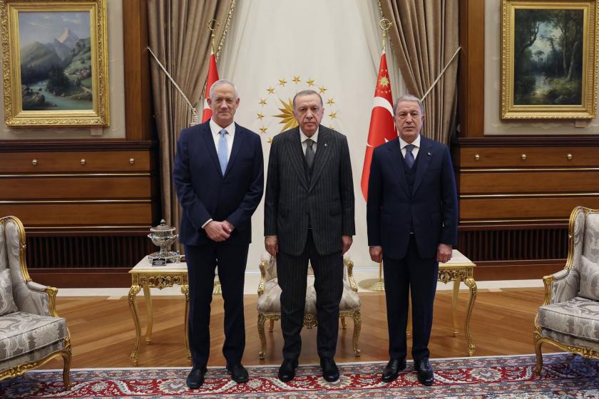 Benny Gantz, Recep Tayyip Erdoğan ve Hulusi Akar