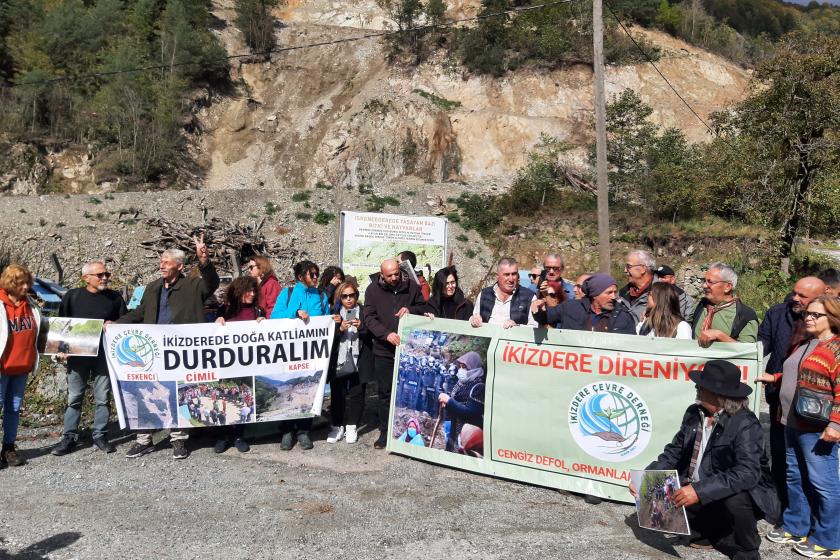 İkizdereliler Cimil'deki madene karşı yürüdü: İkizdere’den Cimil’e doğamızdan defol!