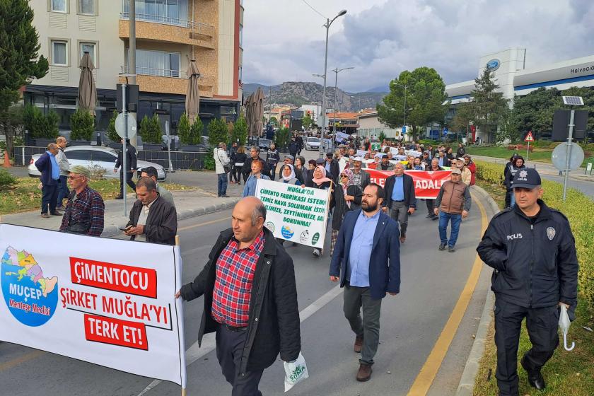 Muğla'da düzenlenen çevre mitingi