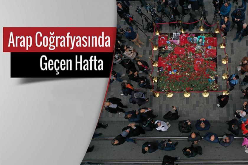 Taksim'deki bombalı saldırının ardından hayatlarını kaybedenler için düzenlenen anmadan bir fotoğraf.