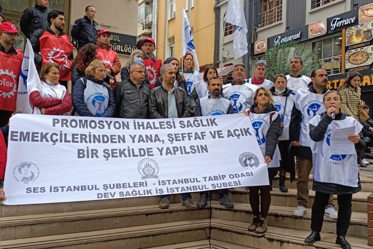 Sağlık meslek örgütleri ve sendikaların promosyon açıklaması