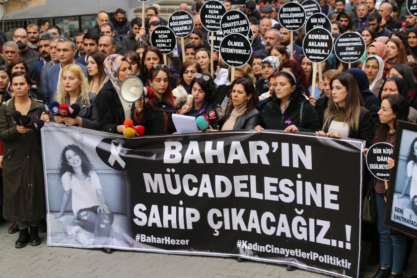 Bahar Hezer'in katledilmesi protesto edildi